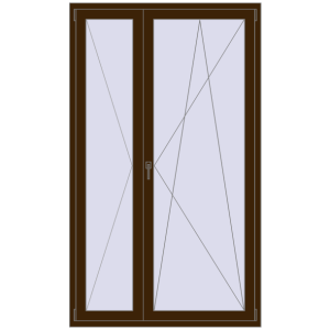 Zamów teraz Drzwi balkonowe 1300x2200 mm BALCONY DOOR REHAU SYNEGO DARK_OAK dwustronny