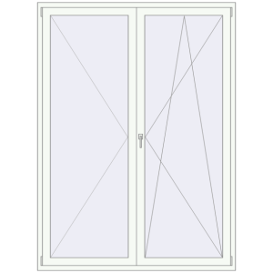 Buy Balcony doors 1700x2300 mm BALCONY DOOR REHAU SYNEGO WALNUT external