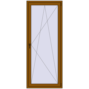 Zamów teraz Drzwi balkonowe 900x2150 mm BALCONY DOOR REHAU SYNEGO GOLDEN OAK dwustronny