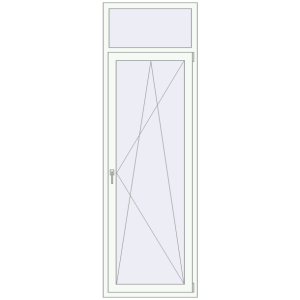 Buy Balcony doors 800x2500 mm BALCONY DOOR REHAU EURO 70 RAL 9016 Traffic white two-sided