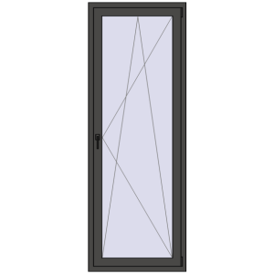 Buy Balcony doors 800x2200 mm BALCONY DOOR REHAU EURO 70 BASALT_GREY two-sided