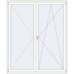 Zamów teraz Drzwi balkonowe 1740x2100 mm BALCONY DOOR REHAU SYNEGO RAL 9016 Traffic white dwustronny