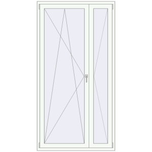 Zamów teraz Drzwi balkonowe 1200x2300 mm BALCONY DOOR REHAU SYNEGO RAL 9016 Traffic white dwustronny