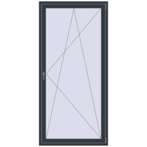 Buy Balcony doors 1100x2300 mm BALCONY DOOR REHAU SYNEGO ANTHRACITE_GREY_STRUKTURAL two-sided