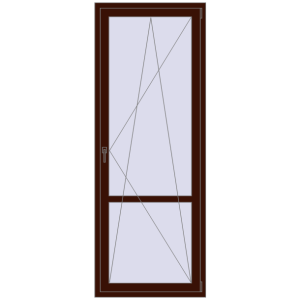 Zamów teraz Drzwi balkonowe 865x2295 mm BALCONY DOOR REHAU EURO 70 BLACK_CHERRY dwustronny