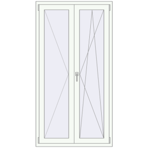 Zamów teraz Drzwi balkonowe 1000x1900 mm BALCONY DOOR REHAU SYNEGO RAL 9016 Traffic white dwustronny