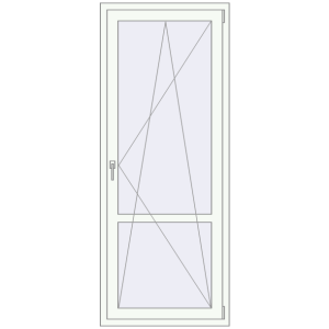 Buy Balcony doors 800x2000 mm BALCONY DOOR REHAU SYNEGO LIGHT_OAK external