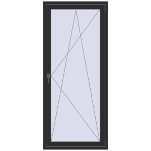 Zamów teraz Drzwi balkonowe 900x2050 mm BALCONY DOOR REHAU EURO 70 ANTHRACITE_GREY_GLATT dwustronny