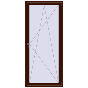 Buy Balcony doors 1000x2300 mm BALCONY DOOR REHAU SYNEGO BLACK_CHERRY two-sided