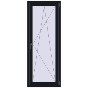 Zamów teraz Drzwi balkonowe 700x1800 mm BALCONY DOOR REHAU EURO 70 BLACK_COOL_110L-2 dwustronny