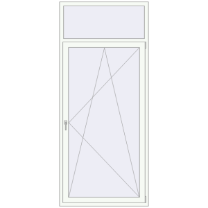 Zamów teraz Drzwi balkonowe 1100x2530 mm BALCONY DOOR REHAU EURO 70 RAL 9016 Traffic white dwustronny