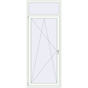 Buy Balcony doors 940x2400 mm BALCONY DOOR REHAU EURO 70 RAL 9016 Traffic white two-sided