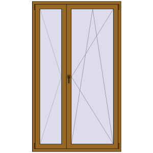 Buy Balcony doors 1300x2200 mm BALCONY DOOR REHAU SYNEGO LIGHT_OAK two-sided