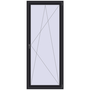 Buy Balcony doors 1000x2400 mm BALCONY DOOR REHAU SYNEGO BLACK_ULTI-MATT two-sided