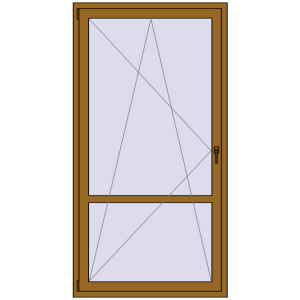 Buy Balcony doors 1100x2100 mm BALCONY DOOR REHAU SYNEGO LIGHT_OAK two-sided