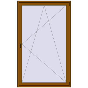 Buy Balcony doors 1300x2100 mm BALCONY DOOR REHAU SYNEGO GOLDEN OAK two-sided