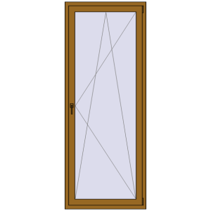 Buy Balcony doors 900x2300 mm BALCONY DOOR REHAU SYNEGO LIGHT_OAK two-sided