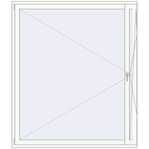 Zamów teraz Drzwi balkonowe 1800x2100 mm BALCONY DOOR REHAU SYNEGO RAL 9016 Traffic white dwustronny