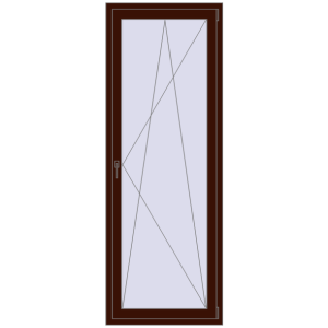 Buy Balcony doors 800x2200 mm BALCONY DOOR REHAU EURO 70 BLACK_CHERRY two-sided