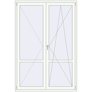 Buy Balcony doors 1500x2200 mm BALCONY DOOR REHAU EURO 70 ANTHRACITE_GREY_GLATT external