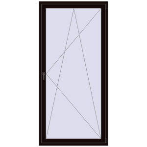 Buy Balcony doors 1100x2300 mm BALCONY DOOR REHAU SYNEGO BLACK_BROWN two-sided