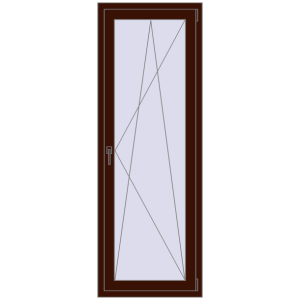 Zamów teraz Drzwi balkonowe 690x1870 mm BALCONY DOOR REHAU EURO 70 BLACK_CHERRY dwustronny