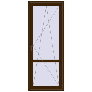 Buy Balcony doors 800x2000 mm BALCONY DOOR REHAU SYNEGO DARK_OAK two-sided