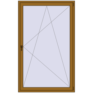 Buy Balcony doors 1300x2100 mm BALCONY DOOR REHAU SYNEGO LIGHT_OAK two-sided