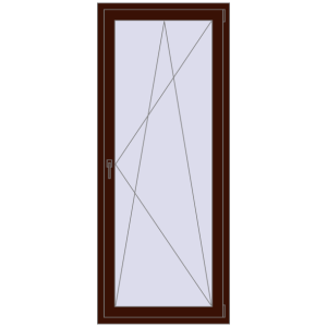 Buy Balcony doors 840x2040 mm BALCONY DOOR REHAU EURO 70 BLACK_CHERRY two-sided