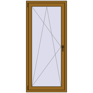 Buy Balcony doors 800x1800 mm BALCONY DOOR REHAU SYNEGO LIGHT_OAK two-sided