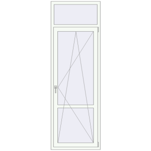 Zamów teraz Drzwi balkonowe 800x2400 mm BALCONY DOOR REHAU EURO 70 RAL 9016 Traffic white dwustronny