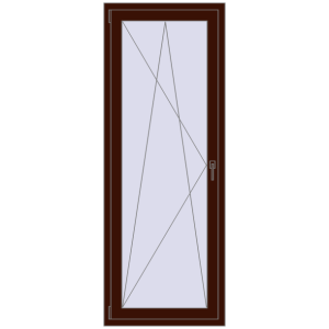 Buy Balcony doors 750x2000 mm BALCONY DOOR REHAU EURO 70 BLACK_CHERRY two-sided