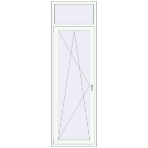 Zamów teraz Drzwi balkonowe 750x2400 mm BALCONY DOOR REHAU EURO 70 RAL 9016 Traffic white dwustronny