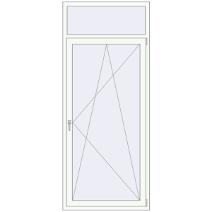 Buy Balcony doors 1000x2400 mm BALCONY DOOR REHAU EURO 70 RAL 9016 Traffic white two-sided