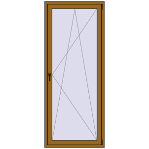 Buy Balcony doors 900x2200 mm BALCONY DOOR REHAU SYNEGO LIGHT_OAK two-sided