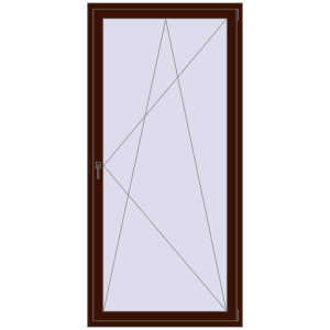 Buy Balcony doors 1100x2300 mm BALCONY DOOR REHAU SYNEGO BLACK_CHERRY two-sided
