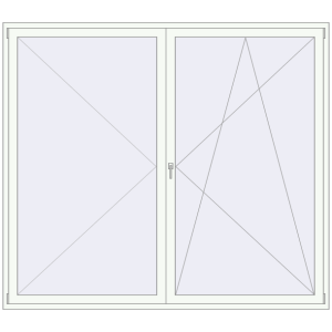 Buy Balcony doors 2500x2200 mm BALCONY DOOR REHAU EURO 70 RAL 9016 Traffic white two-sided
