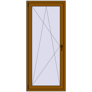 Zamów teraz Drzwi balkonowe 800x1850 mm BALCONY DOOR REHAU SYNEGO GOLDEN OAK dwustronny