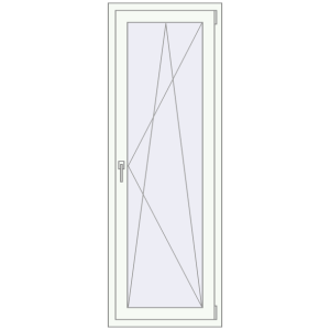 Buy Balcony doors 650x1850 mm BALCONY DOOR REHAU EURO 70 RAL 9016 Traffic white two-sided
