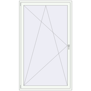 Buy Balcony doors 1300x2200 mm BALCONY DOOR REHAU SYNEGO RAL 9016 Traffic white two-sided