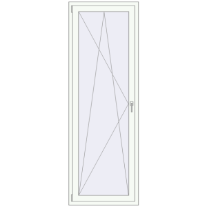 Zamów teraz Drzwi balkonowe 800x2300 mm BALCONY DOOR REHAU EURO 70 RAL 9016 Traffic white dwustronny