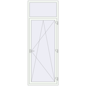 Zamów teraz Drzwi balkonowe 900x2500 mm BALCONY DOOR REHAU EURO 70 RAL 9016 Traffic white dwustronny