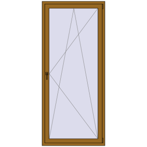 Buy Balcony doors 1000x2300 mm BALCONY DOOR REHAU SYNEGO LIGHT_OAK two-sided