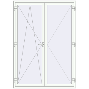 Zamów teraz Drzwi balkonowe 1500x2100 mm BALCONY DOOR REHAU EURO 70 RAL 9016 Traffic white dwustronny