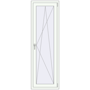 Buy Balcony doors 600x1900 mm BALCONY DOOR REHAU EURO 70 RAL 9016 Traffic white two-sided