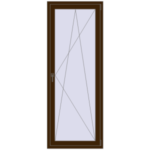 Buy Balcony doors 800x2100 mm BALCONY DOOR REHAU EURO 60 DARK_OAK two-sided
