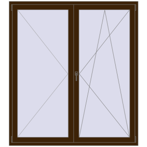 Zamów teraz Drzwi balkonowe 1700x1900 mm BALCONY DOOR REHAU SYNEGO DARK_OAK dwustronny