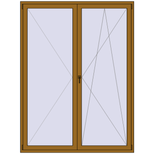 Zamów teraz Drzwi balkonowe 1800x2400 mm BALCONY DOOR REHAU SYNEGO LIGHT_OAK dwustronny