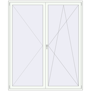 Zamów teraz Drzwi balkonowe 2000x2400 mm BALCONY DOOR REHAU SYNEGO BLACK_ULTI-MATT zewnętrzny