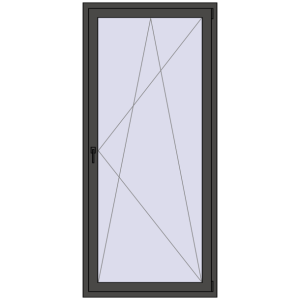 Buy Balcony doors 1000x2150 mm BALCONY DOOR REHAU EURO 70 BASALT_GREY two-sided